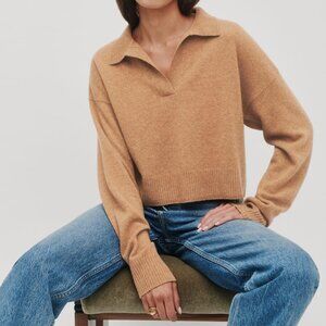 Reformation | Cashmere Polo Sweater